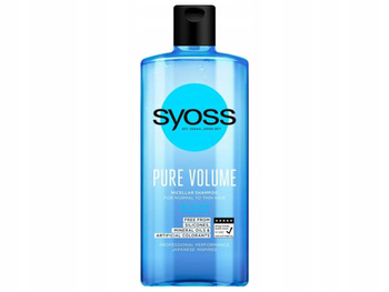 Syoss Pure Volume Micellar Szampon do włosów przywracający równowagę 440 ml