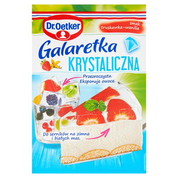 Dr Oetkergalaretka krystaliczna smak truskawka-wanilia 77g