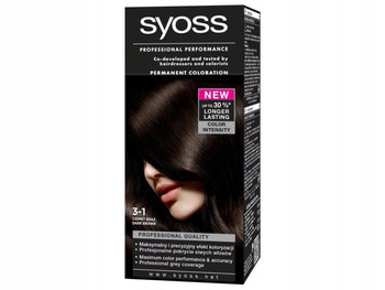 Syoss Permanent Coloration Farba do włosów trwale koloryzująca 3-1 Ciemny Brąz