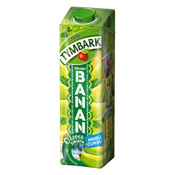Tymbark Owoce Świata Napój wieloowocowy zielony banan 1 l