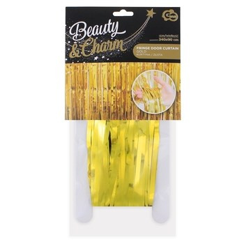 Kurtyna dekoracyjna  B&C złota, 90x240 cm