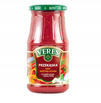 PRZEKĄSKA TYPU ADŻYKA OSTRA 500g VERES