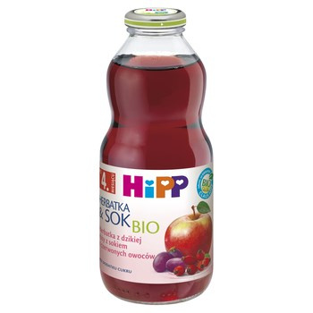 HiPP BIO Herbatka z dzikiej róży z sokiem z czerwonych owoców po 4. miesiącu 0,5 l