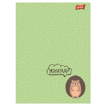 Unipap zeszyt okładka laminowana A5, 16 kartek, krata WOODLAND ANIMALS