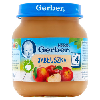 Gerber Jabłuszka dla niemowląt po 4 miesiącu 125g
