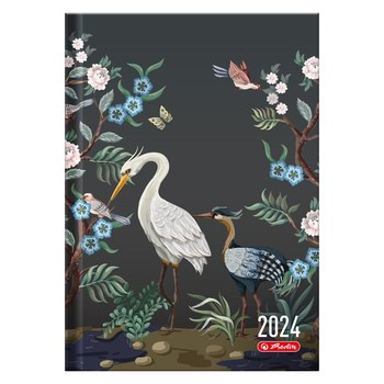 Herlitz kalendarz dzienny A5 czapla 2024