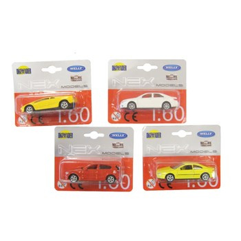 Welly licencyjne modele aut w skali 1:60 blister