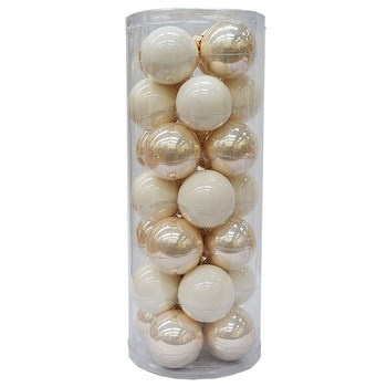 Bombka szklana gładka fi 60/28 sztuk TUBA  szampan