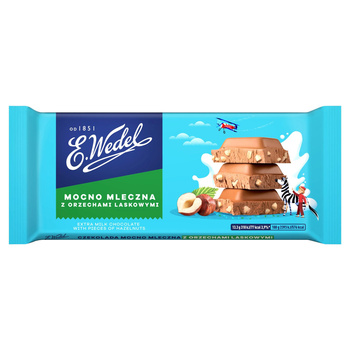 E. Wedel Czekolada mocno mleczna z orzechami laskowymi 80 g