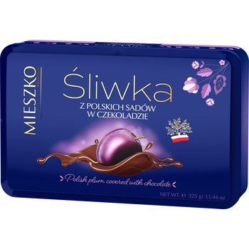 Mieszko Śliwka z polskich sadów w czekoladzie 325 g