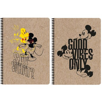 Kołozeszyt A4/80k. Kratka Mickey Mouse Kraft Liner