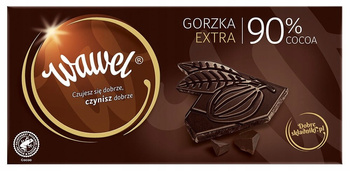 Wawel Czekolada extra gorzka 90% cocoa 100 g