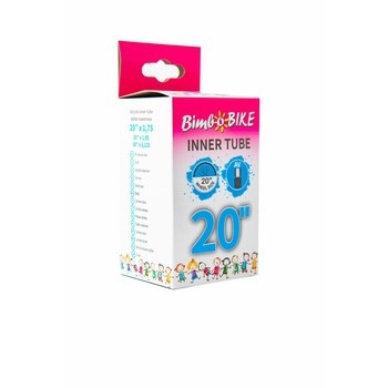 Dętka rowerowa, naturalna guma 20''x 1,75 z wentylem schradera, AV