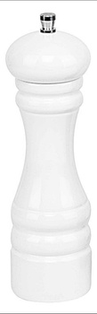 Drewniany młynek do soli/pieprzu 18 cm biały HORECA POLSKA