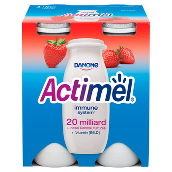 Actimel Mleko fermentowane o smaku truskawkowym 400 g (4 x 100 g)