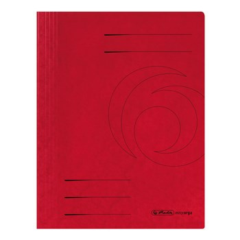 Skoroszyt Herlitz A4 kartonowy ze sprężynką czerwony