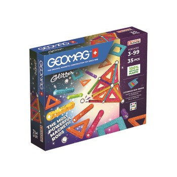 Geomag Magnetyczne klocki konstrukcyjne G535 Glitter Panels Recycled Trefl