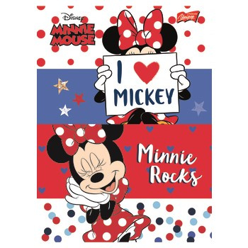 Unipap zeszyt okładka laminowana A5, 16 kartek, krata Minnie