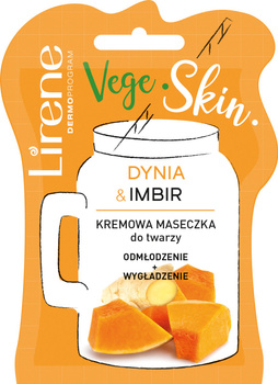 Lirene Vege Skin Kremowa maseczka do twarzy dynia & imbir 9 ml