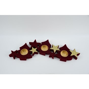 Drewniany stojak na świeczki