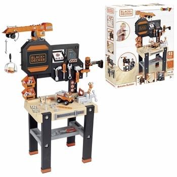 Smoby Black+Decker Warsztat z dźwigiem