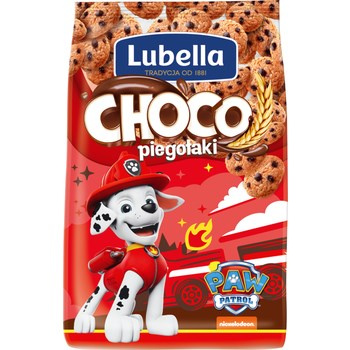Lubella Mlekołaki Choco piegołaki Zbożowe chrupki w kształcie ciasteczek o smaku czekoladowym 500 g
