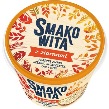 Smakowita Tłuszcz roślinny do smarowania z ziarnami 180 g