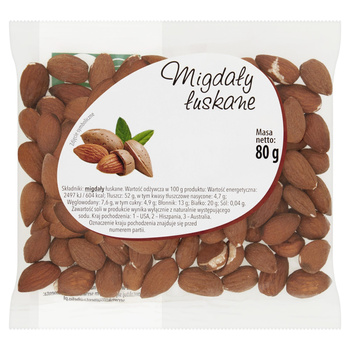 BAKPLANET Migdały łuskane 80 g