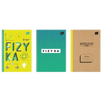 Brulion A5 80 kartek kratka fizyka, INTERDRUK