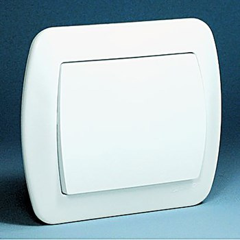 Włącznik pojedynczy AW1 biały