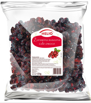 Helio Żurawina suszona całe owoce 1,5 kg