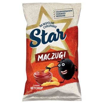 Star Maczugi Chrupki kukurydziane o smaku ketchupowym 80 g