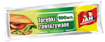 Jan Niezbędny Torebki śniadaniowe z klipsami 100 szt