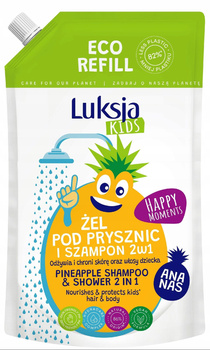 Luksja kids happy moments żel pod prysznic i szampon 2w1 dla dzieci zapas 750 ml