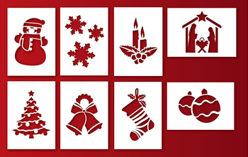 Szablony do sztucznego śniegu duże