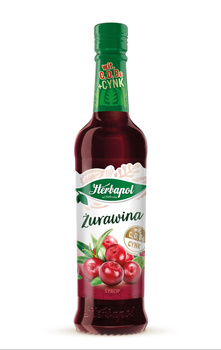 Herbapol Suplement diety syrop o smaku żurawinowym 420 ml