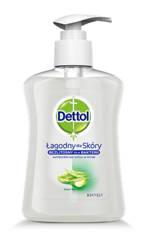 Dettol Antybakteryjne mydło w płynie aloes i witamina E 250ml