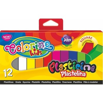 Plastelina kwadratowa Colorino 12 kolorów