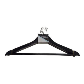 Wieszak drewniany czarny 5338 kpl- 5 szt.