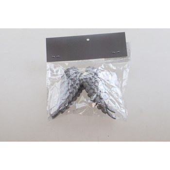 EM&EM Zawieszka na choinkę skrzydła srebrne