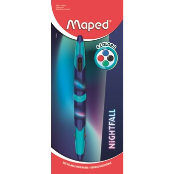 Długopis dwustronny Maped Nightfall Twin Tip 4 kolory