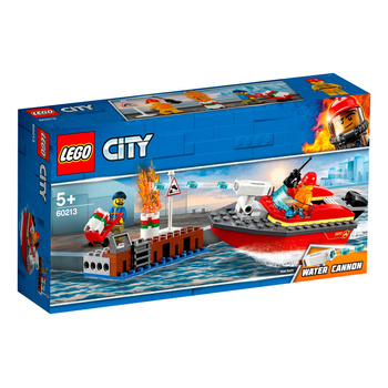 Klocki LEGO City Fire Pożar w dokach 60213