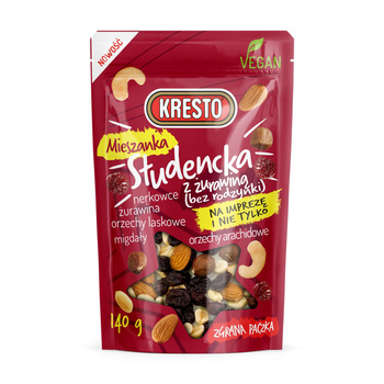 KRESTO Mieszanka studencka z żurawiną 140 g