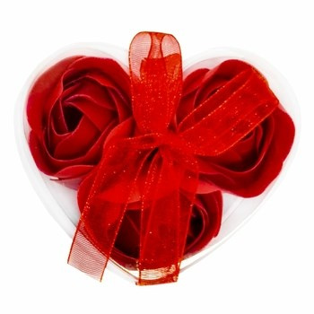 Mydlane róże 3 szt. Czerwone