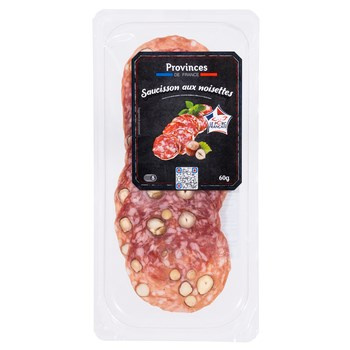 Kiełbasa francuska z orzechami laskowymi  plastry 60g Provinces de france