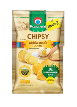 Przysnacki Chipsy o smaku wiejskie masło z solą 135 g
