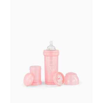 Twistshake Butelka Antykolkowa 260ml Pastelowa Różowa