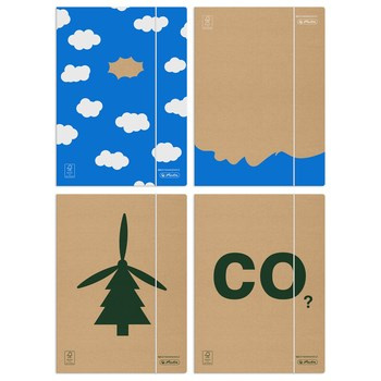 Herlitz teczka z gumką A4 SzSzym FSC