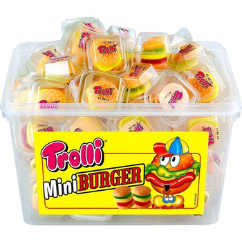Mini Burger 10g x 60szt - żelki o smaku owocowym