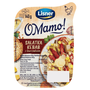 O Mamo!  Sałatka kebab z kurczakiem 140 g Lisner